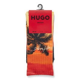 Hugo - Hugo Palm Print Sock Sn32