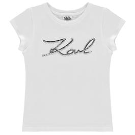 KARL LAGERFELD - Junior Girls Romantic Sparkles T Shirt